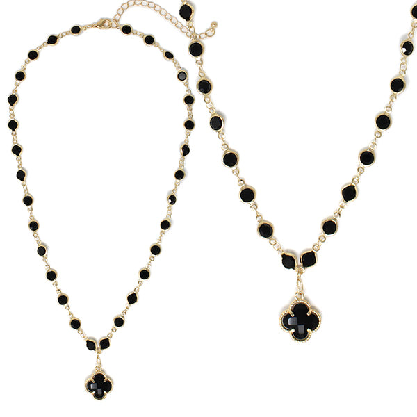 Crystal Clover Necklace