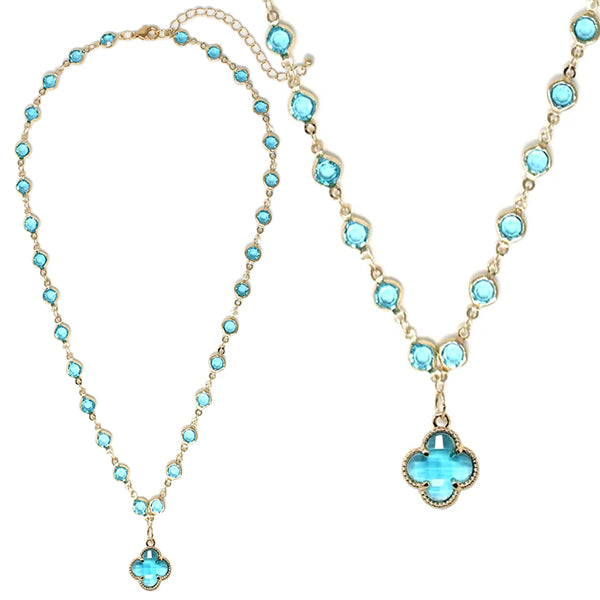 Crystal Clover Necklace