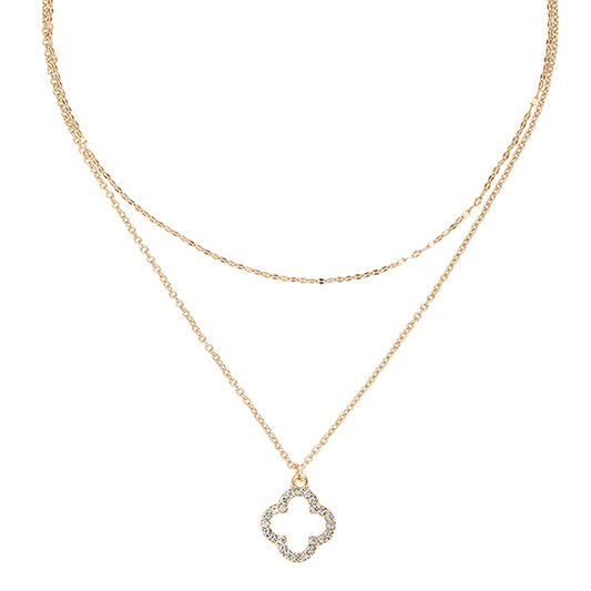 Layered Clover Necklace