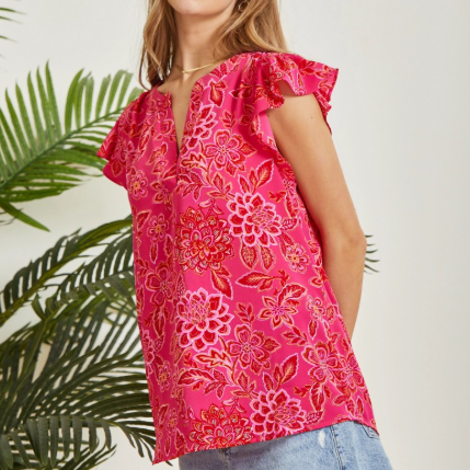 Playing in Pink Top (Plus Size)