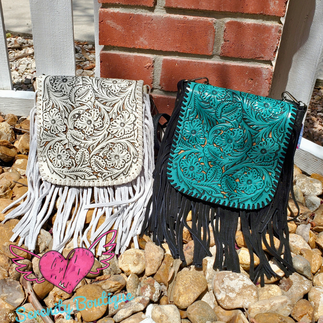 Cuero Tooled Crossbody