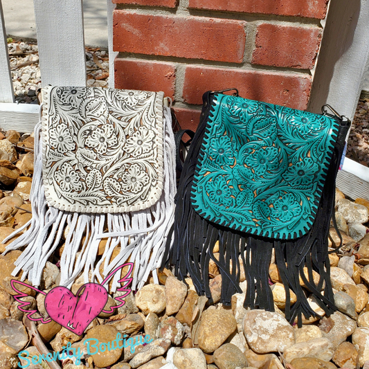 Cuero Tooled Crossbody
