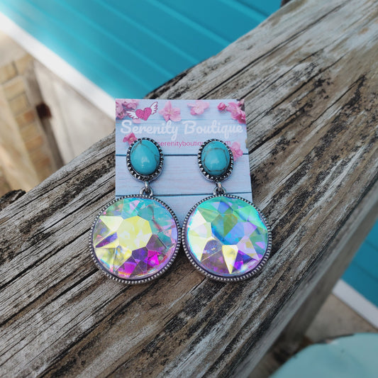 Blanco Beauty Rhinestone Earrings