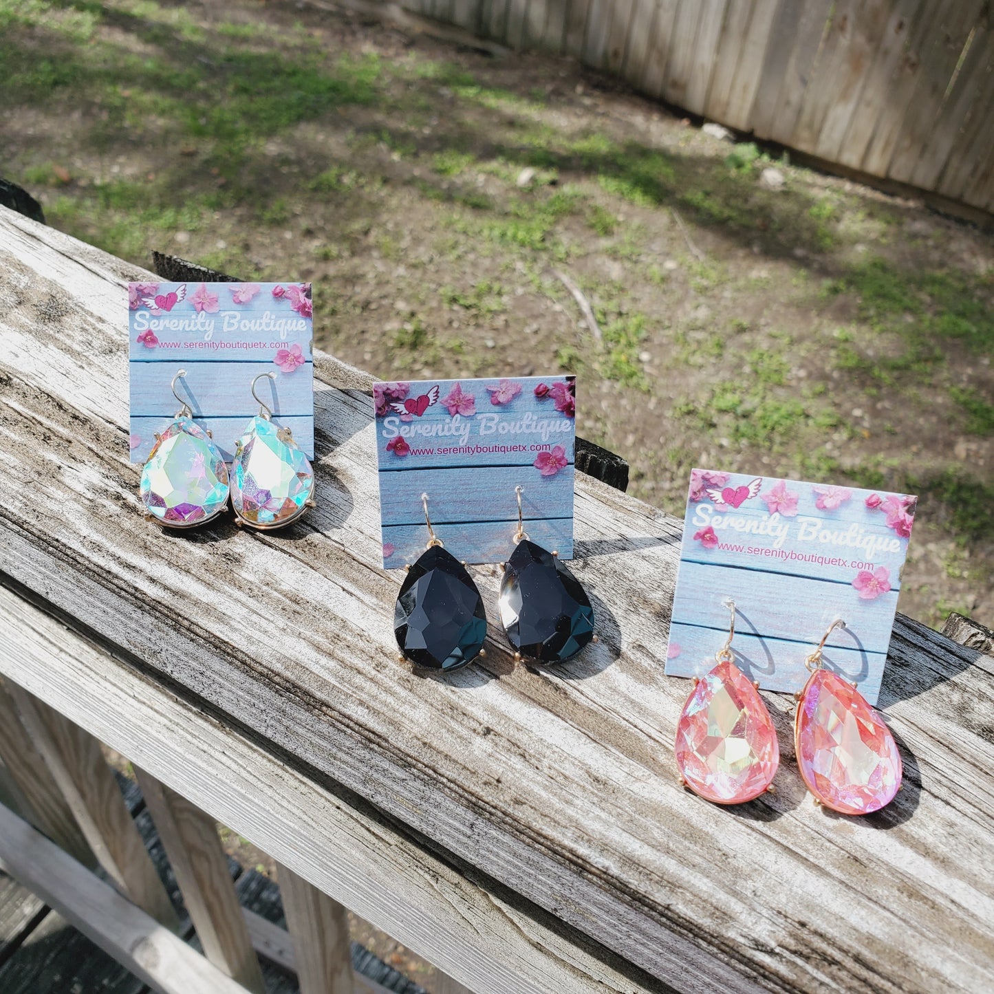 Rhinestone Rocks Earrings