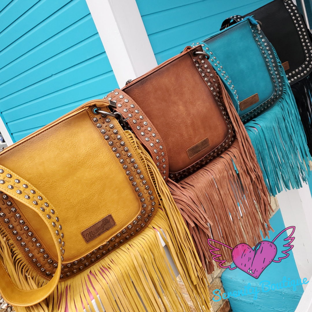 Wrangler Riveting Fringe Purse