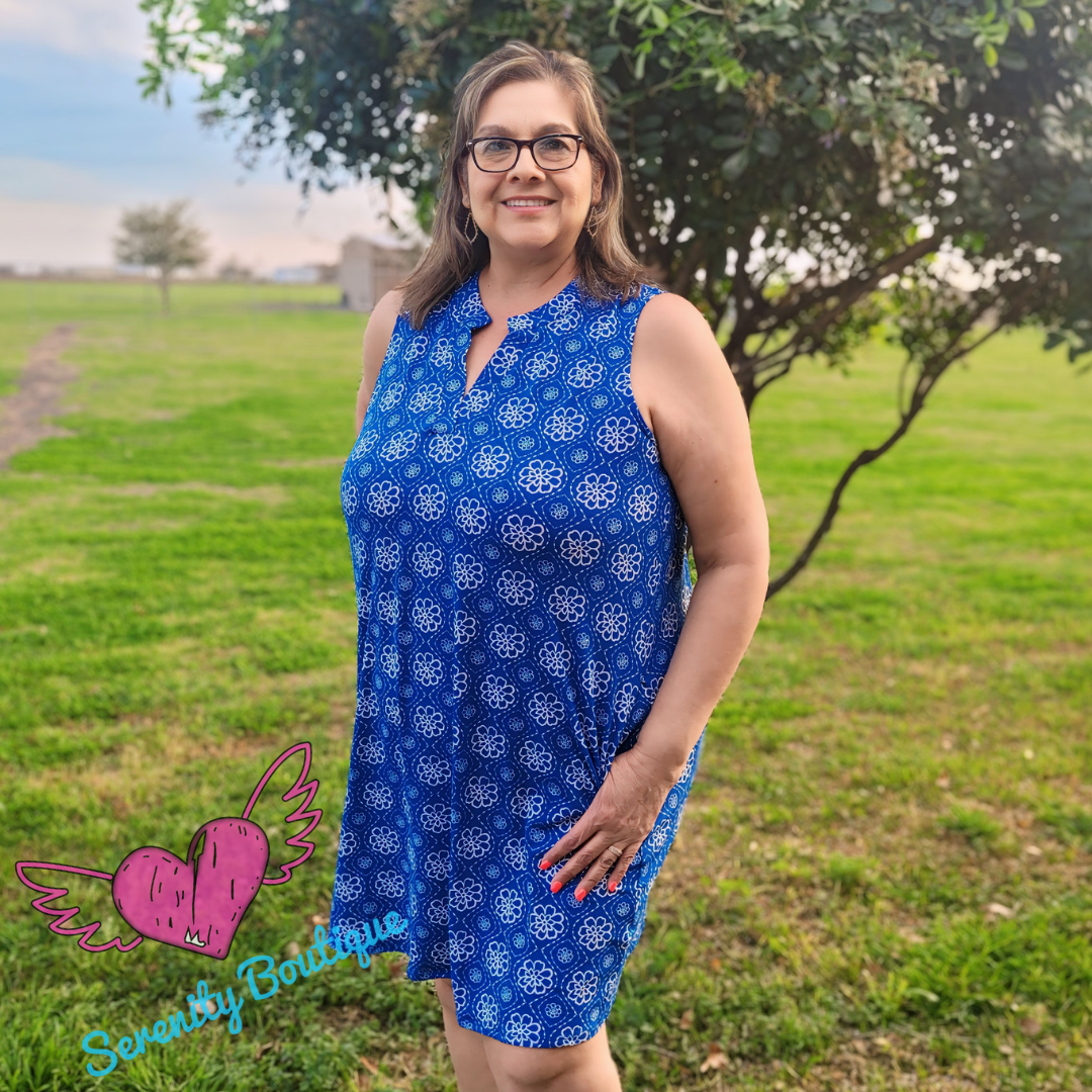 Blue Beauty Liz Dress