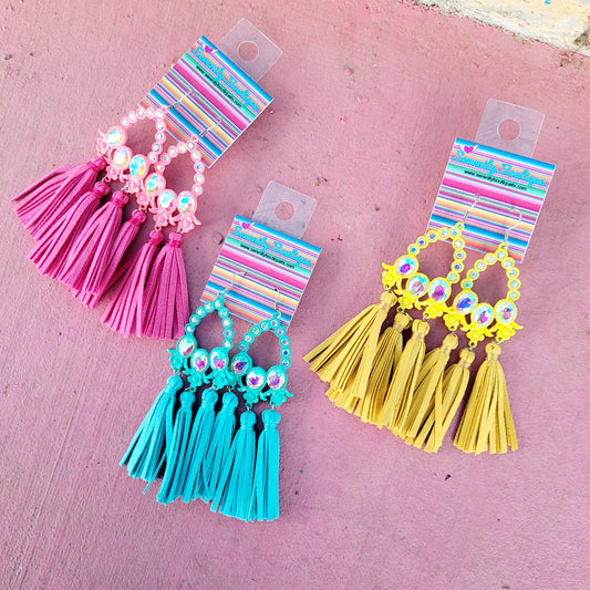 Bright Fringe Earrings