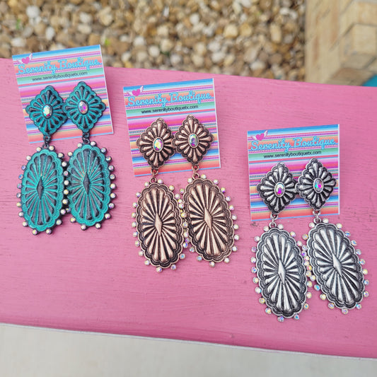 Clearly Concho Earrings