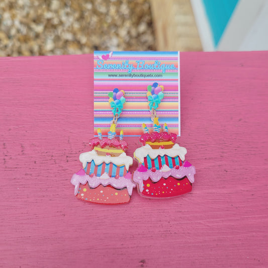 Birthday Cake Earrings