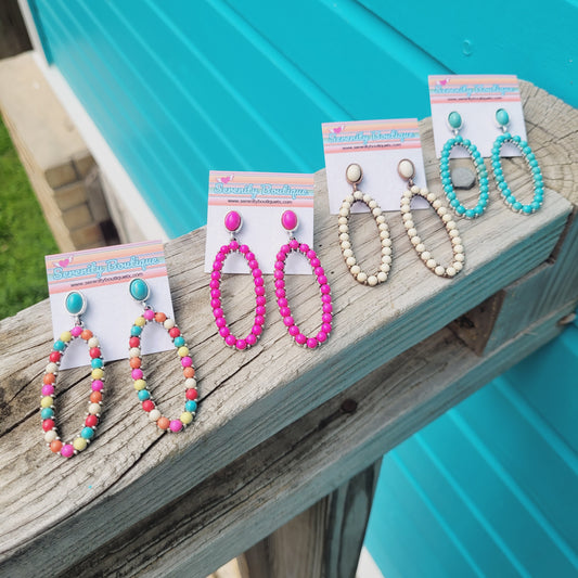 Turquoise Loop Earrings
