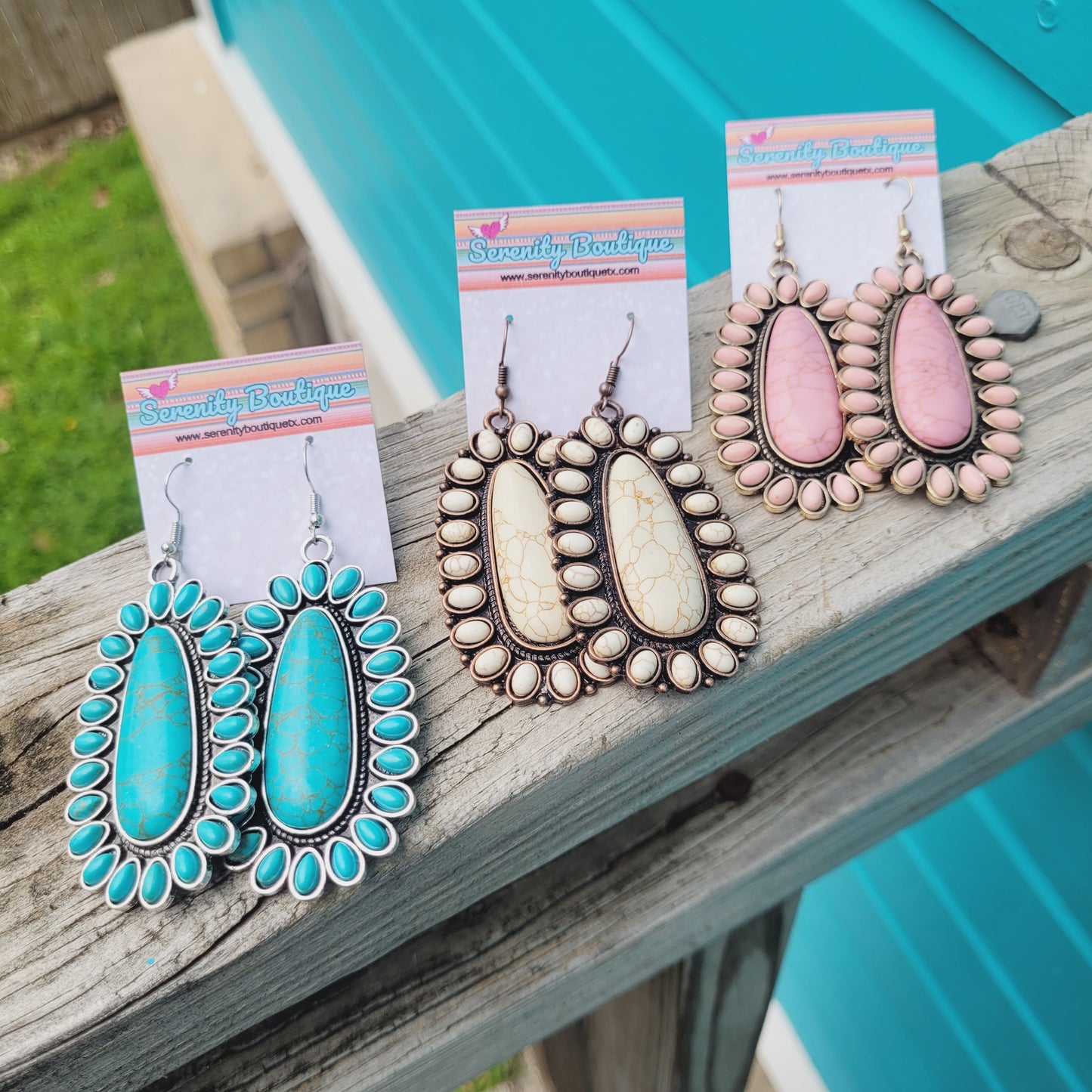 I believe in Turquoise Earrings