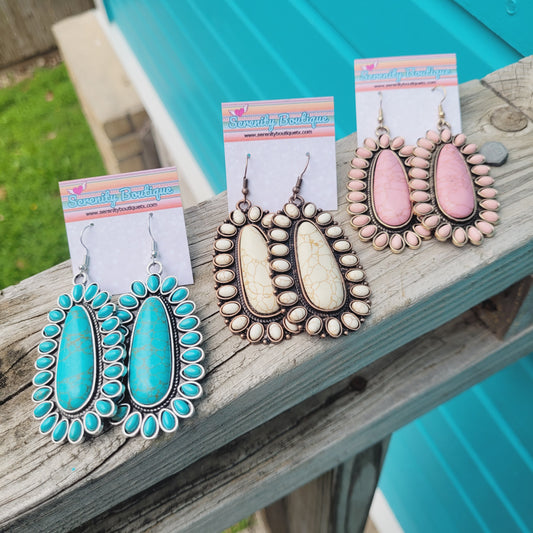 I believe in Turquoise Earrings