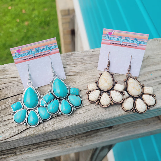 Easy Stone Cowgirl Earrings