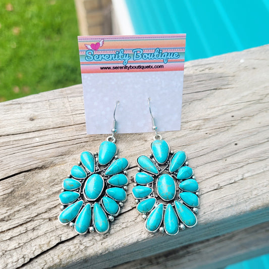 Always Something Turquoise Stone Earrings