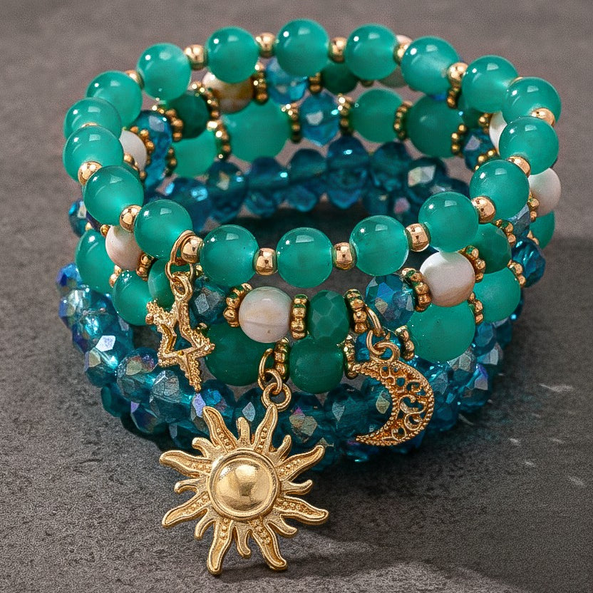 Sunburst Bracelet Stack