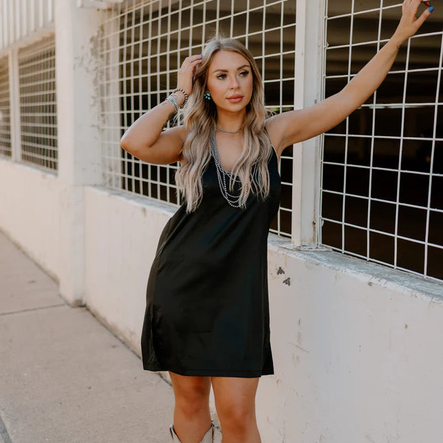 Pretty in Satin Dress