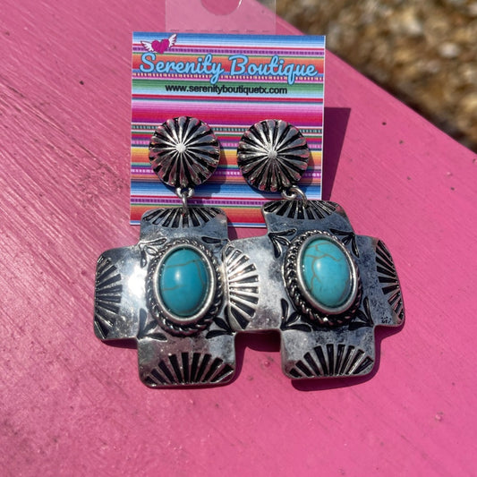 Country Crosses Earrings