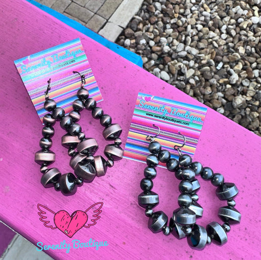 Blinged bead Earrings