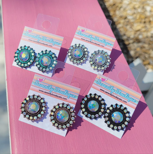 Country Halo Studs