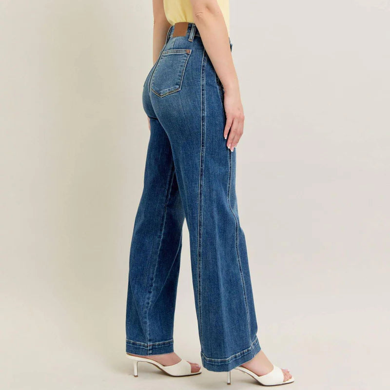 Judy Blue On Balance Wide Leg Trouser Jean