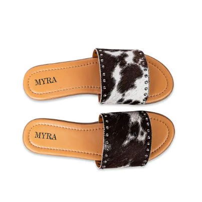 Lettie Ridge Sandals in Dark Hide