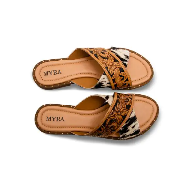 Chappy Western Hand Tooled Sandals