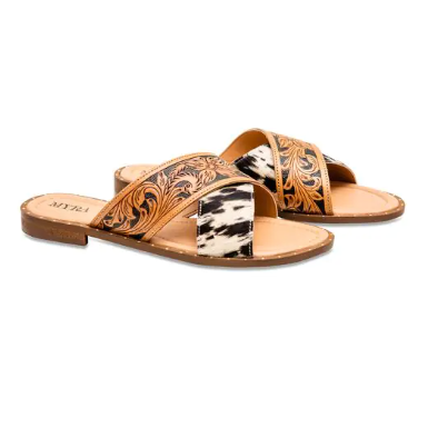 Chappy Western Hand Tooled Sandals