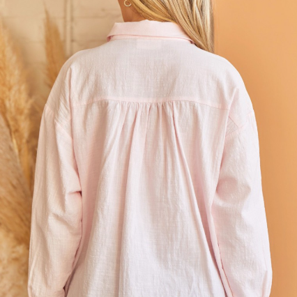 Keep It Casual Button Up Top (Plus Size)