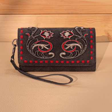 Montana West Embroidery Pocket Book Wallet