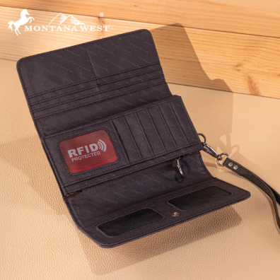Montana West Embroidery Pocket Book Wallet
