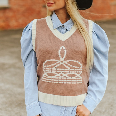 Boot Stitch Babe Sweater Vest