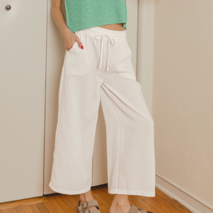 Escape Cropped Crepe Pants