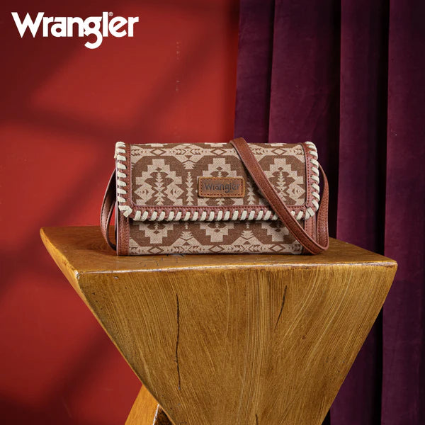 Wrangler Southwestern Print Wallet Crossbody