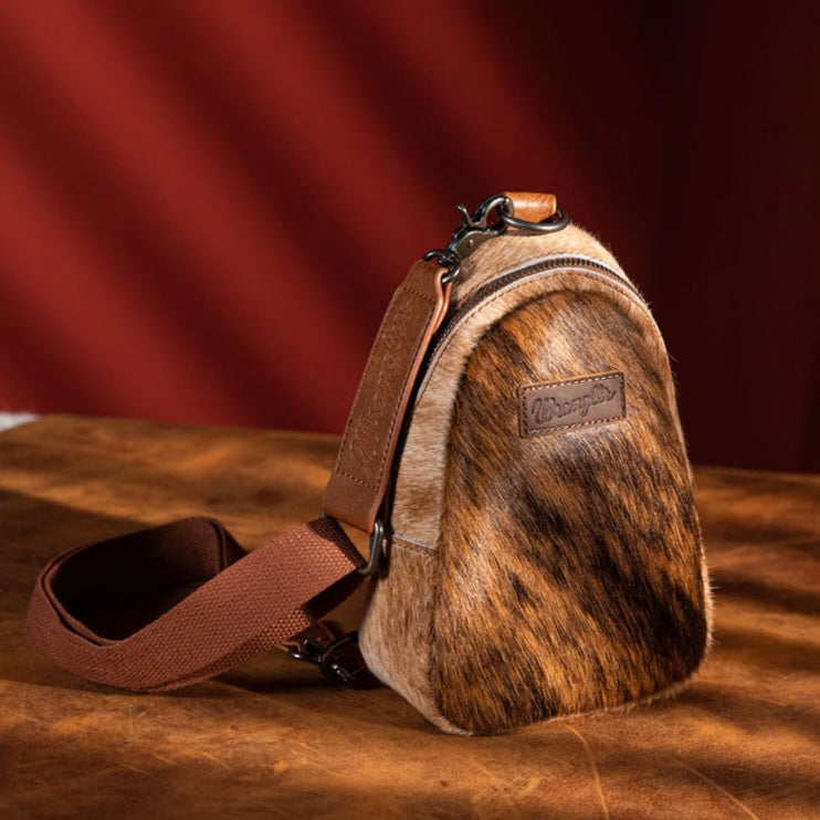 Wrangler Hair On Hide Sling Bag