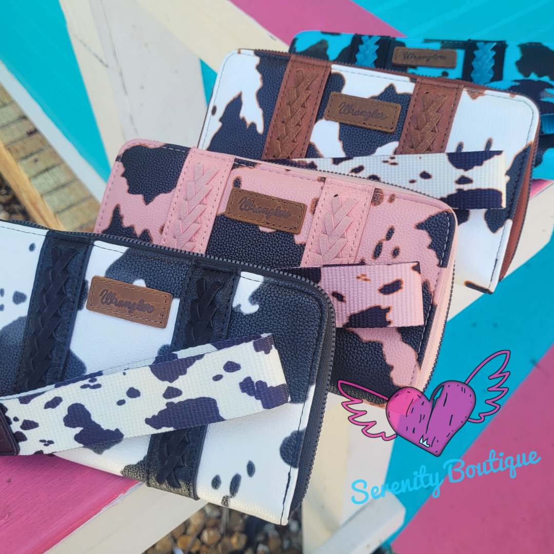 Wrangler Cow Print Wallet