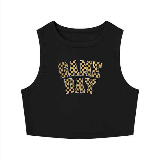 Golden Game Day Cropped Tank (Pre-sale)