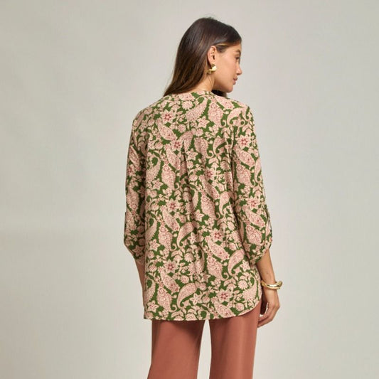Lizzy Fall Olive Blouse