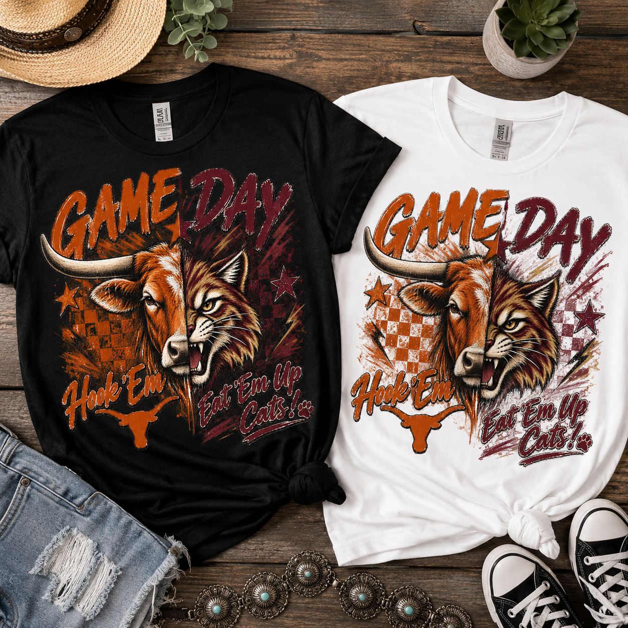 Longhorn Bobcat Game Day Tee