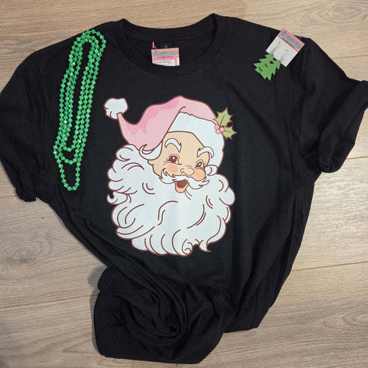 Vintage Santa Tee BLACK