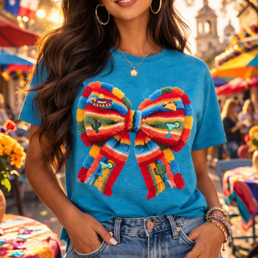 Fiesta Yarn Bow Tee
