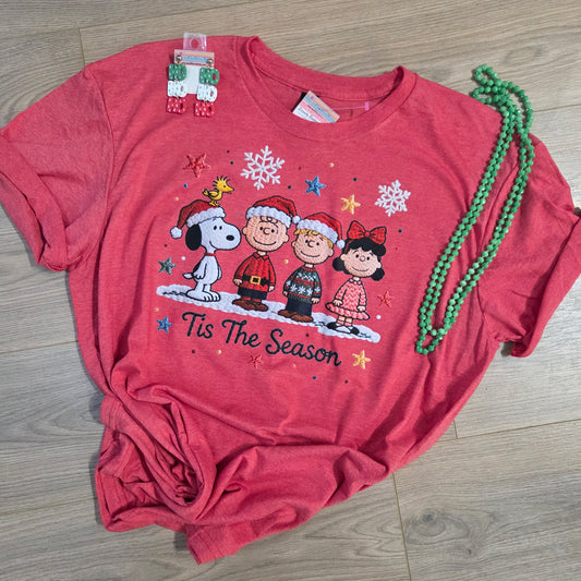 Peanuts Gang Tis the Season Tee