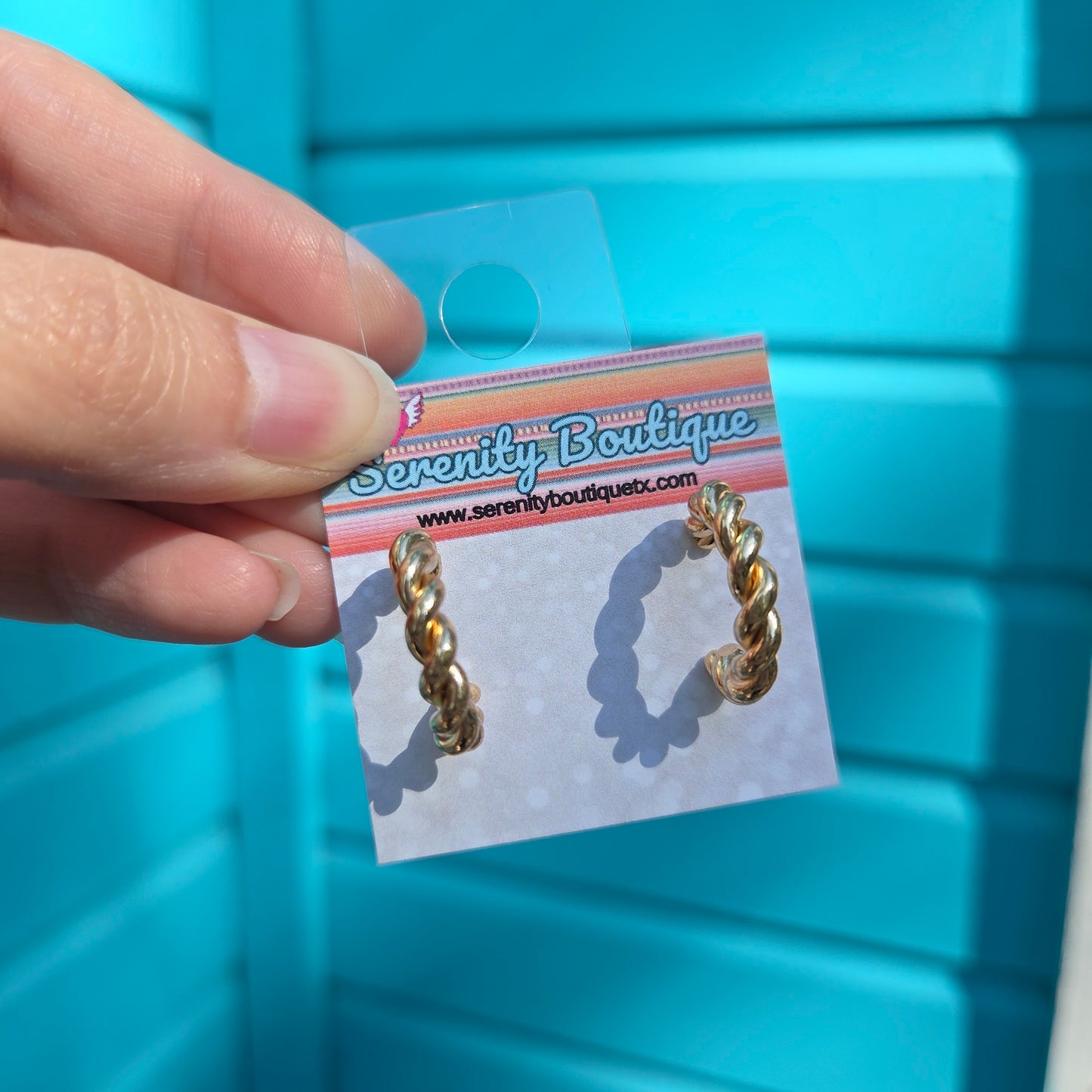 Mini Rope Hoop Earrings