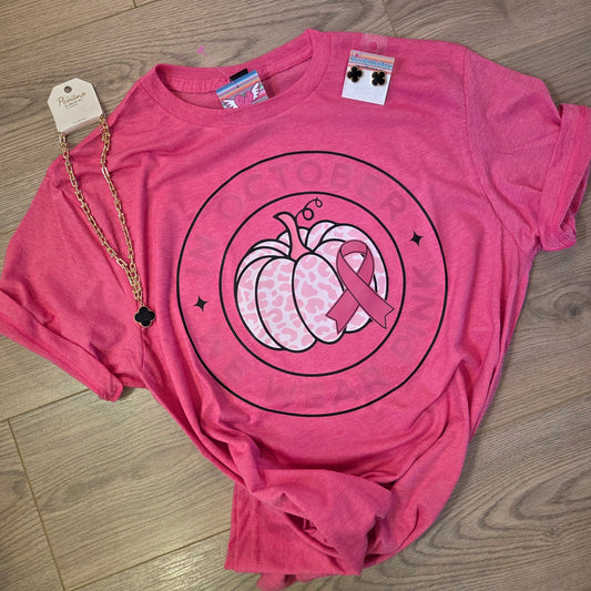 In October We Wear Pink Tee