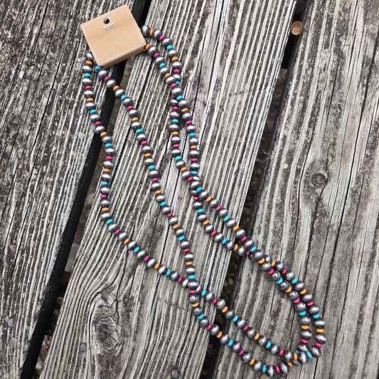 Multi Color Navajo Pearl Strand