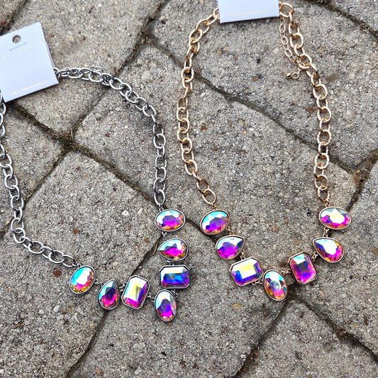 Wow Rhinestone Necklace