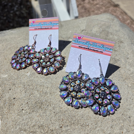 Circle Back Rhinestone Earrings