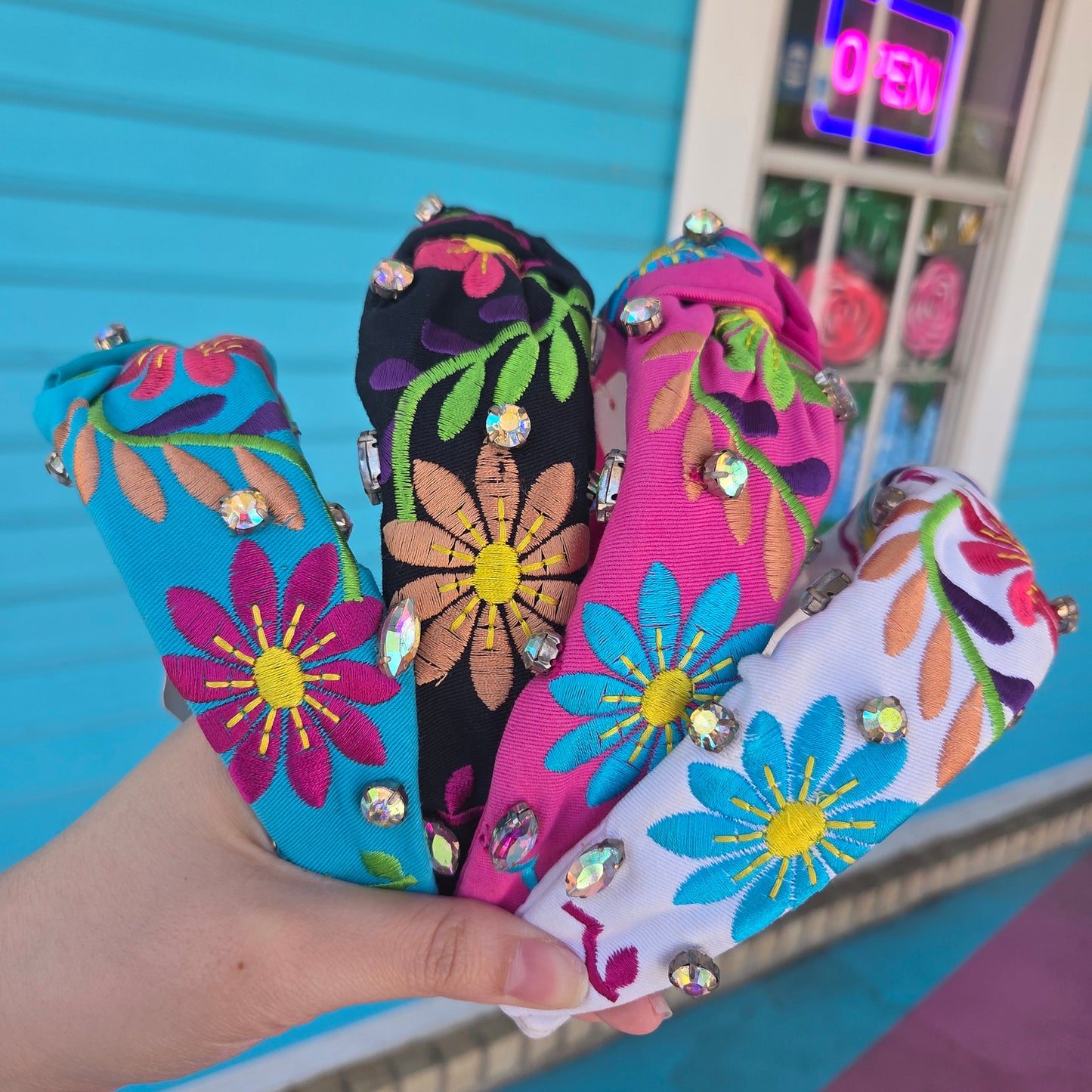 Embroidered Florals Headband