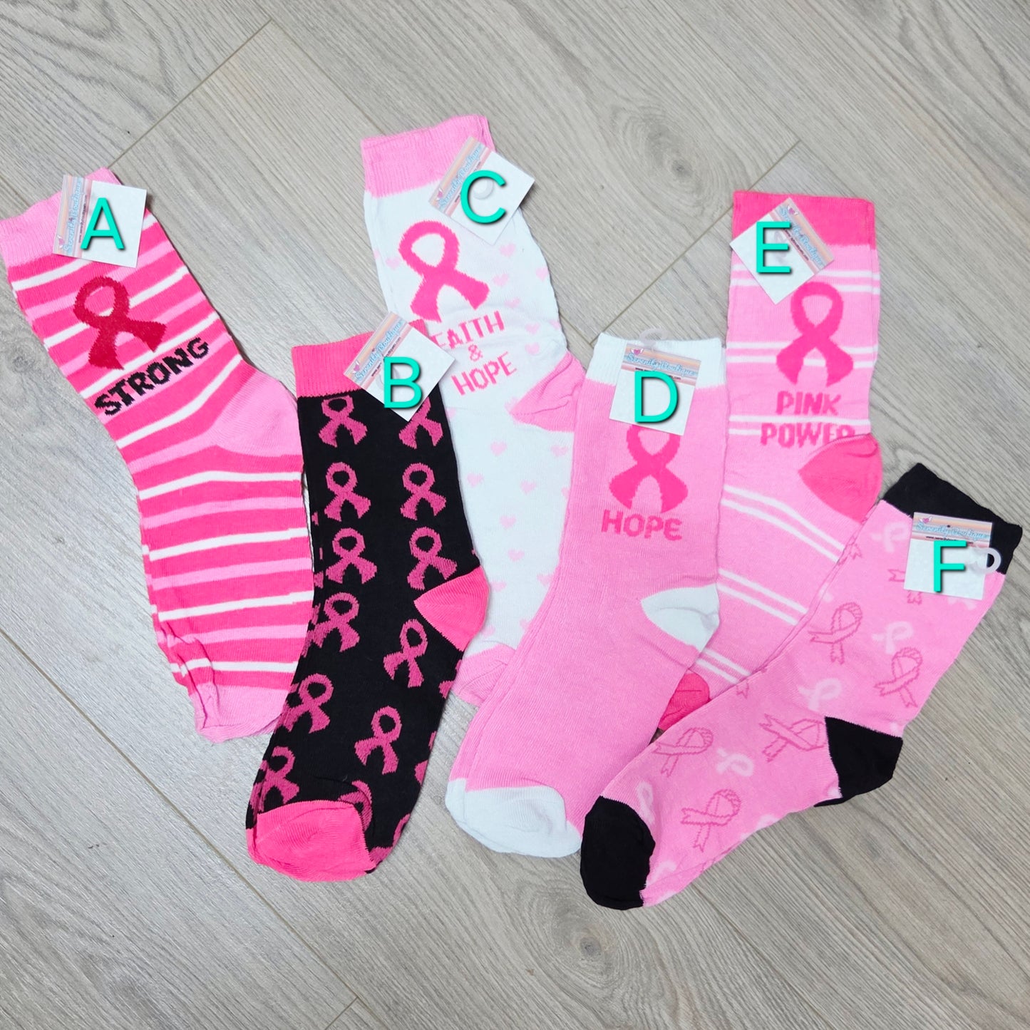 Breast Cancer Awareness Socks