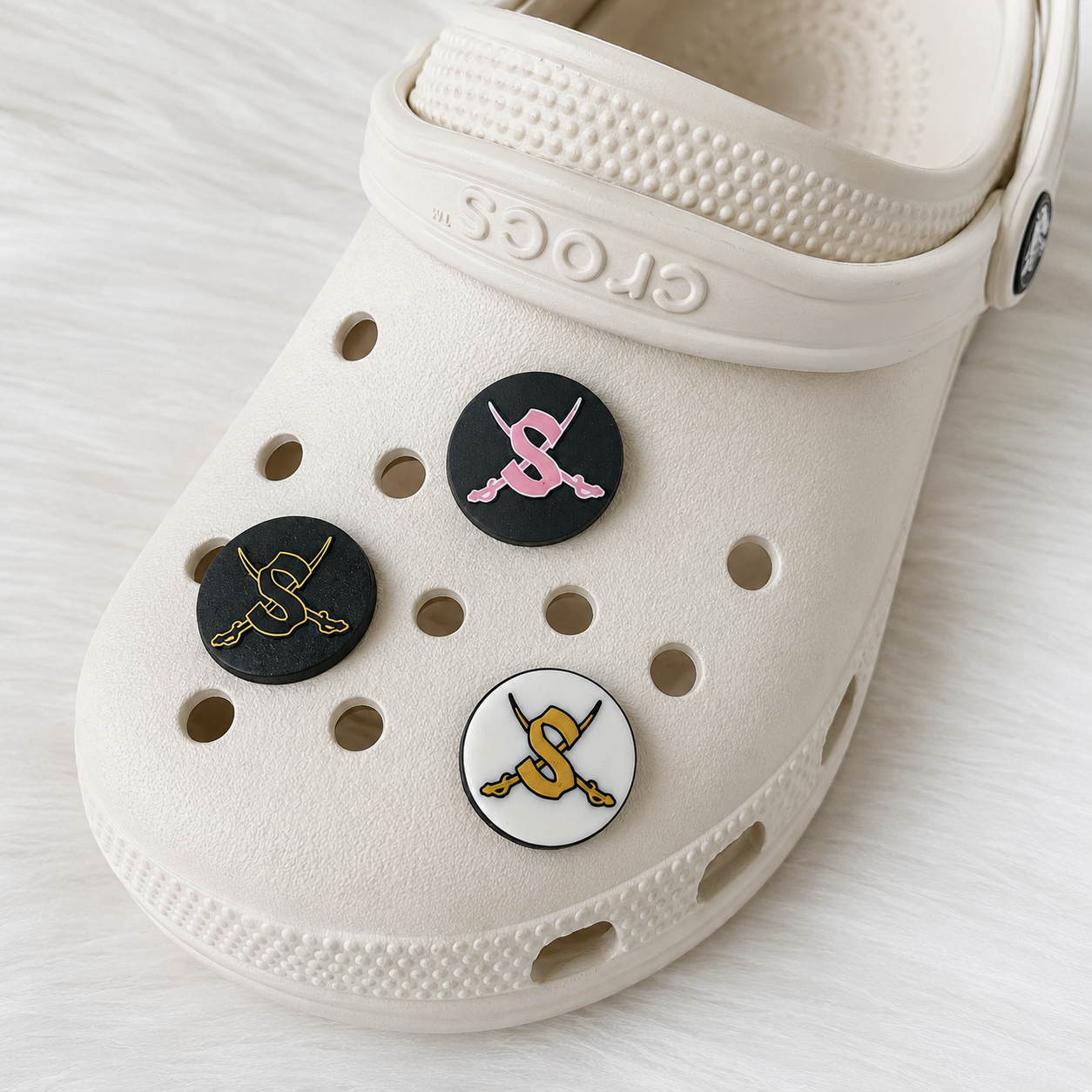 Swords Up Croc Charms