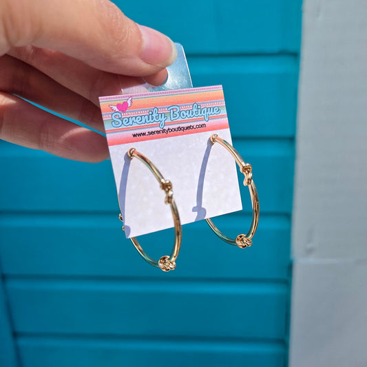 Knot These Hoop Earrings